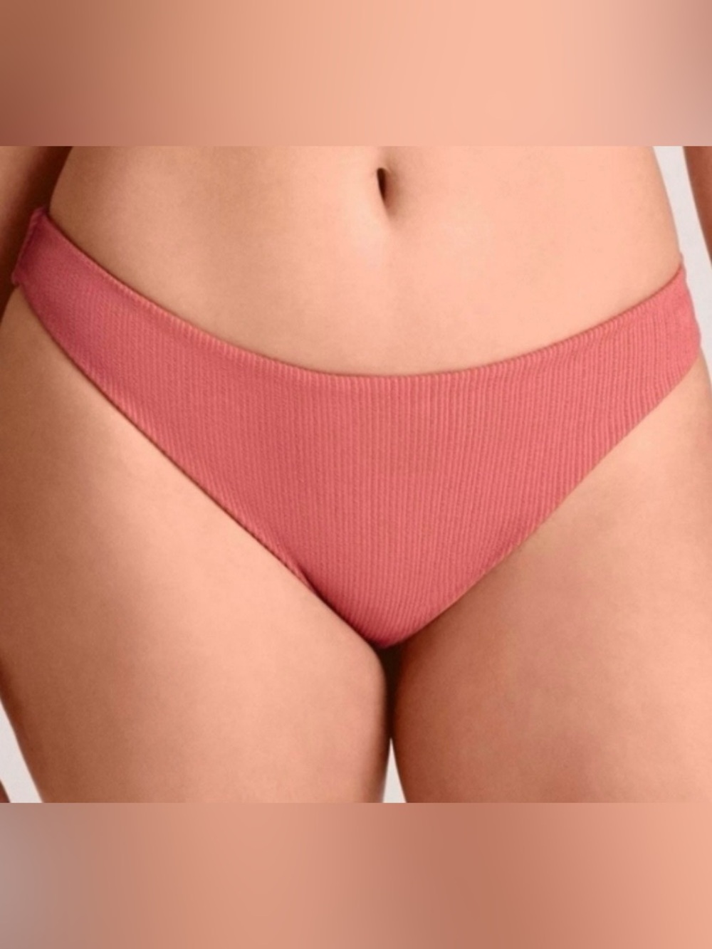 NWT Vitamin A Bikini Bottom Textured Size Medium Clay Rose